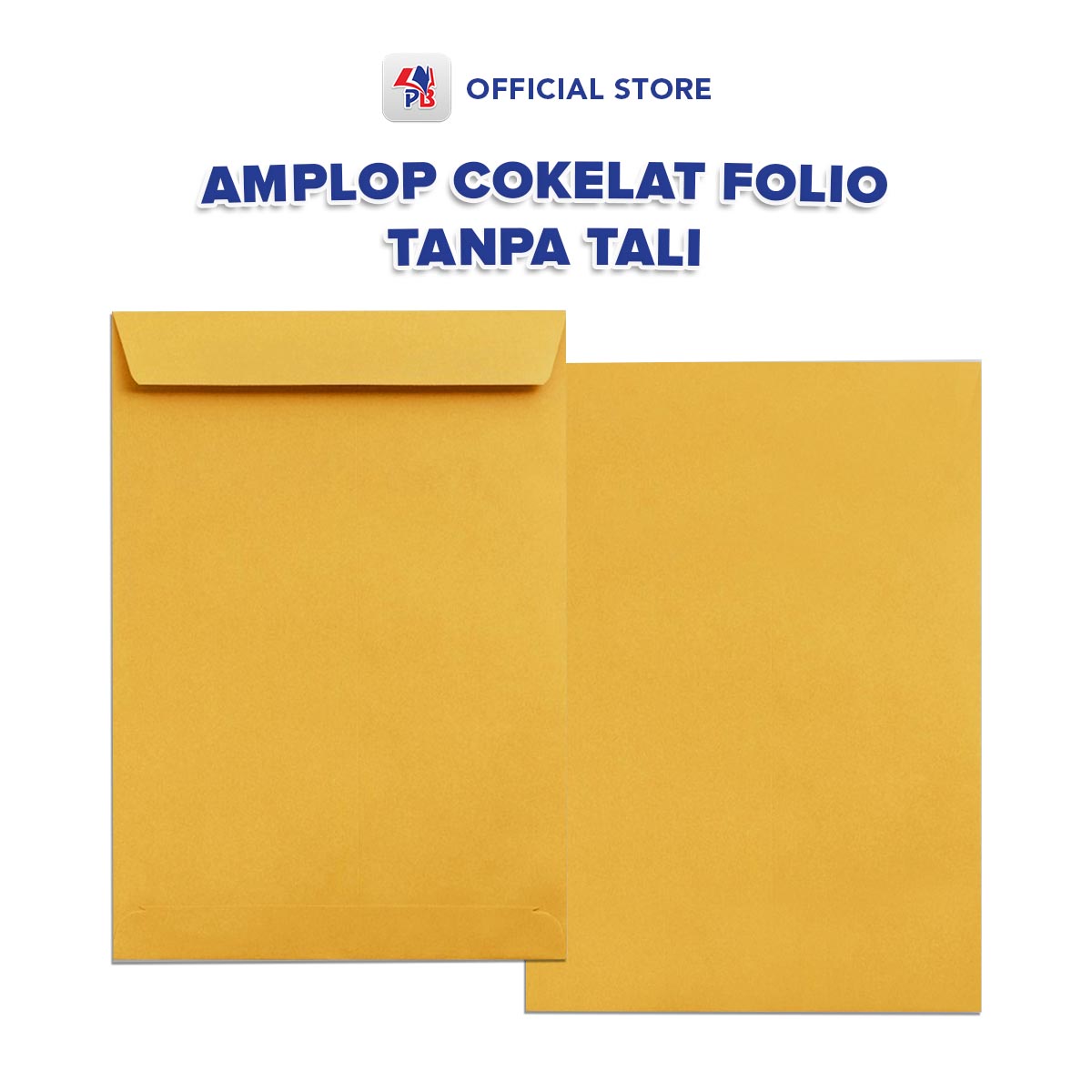 Amplop Coklat Brio Ukuran Folio F4 Tanpa Tali 1 Pak Isi 100 Warna Coklat Polos / PB EDUKASI ANAK - PBNB