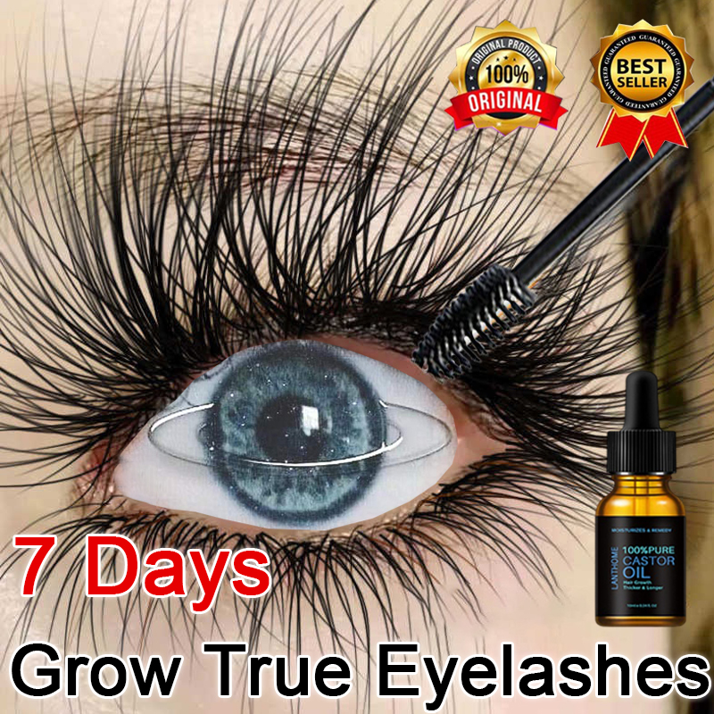 Gambar 100%Nature Serum Bulu Mata Castor Oil Eyelash Growth Mascara 10ml Natural Eyelash Essence Serum Skin Care Eyebrow Growth Serum Professional Genuine Eyelash Enhancer Curler Longer Serum Essence Original Natural Eyelash Extension Serum Fast Eye Lash Growth