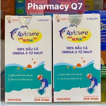 Avisure DHA Smart Kid - DHA dạng giọt omega Kids Omega 3 cho bé giúp phát triển trí não và sáng mắt / Q7