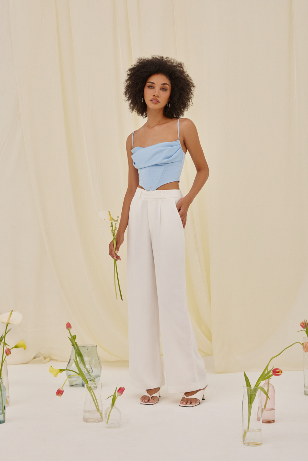 Áo corset hai dây cổ đổ isabel