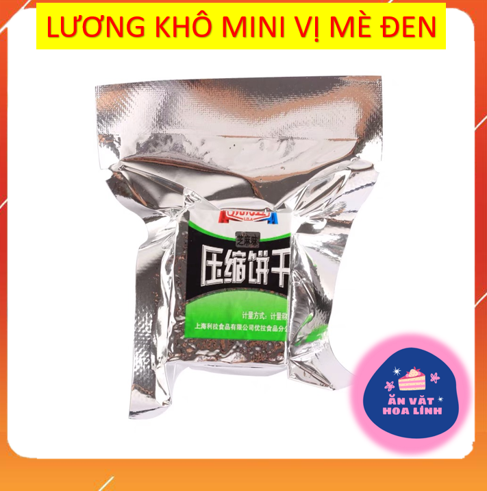1KG LƯƠNG KHÔ MINI VỊ MÈ ĐEN - LƯƠNG KHÔ NỘI ĐỊA TRUNG QUỐC
