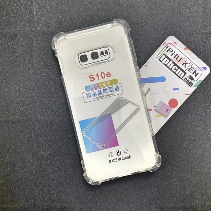Ốp lưng samsung s10e dẻo trong suốt chống sốc