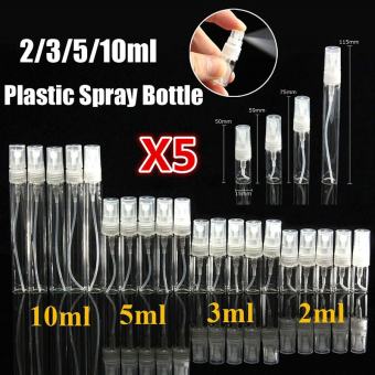 5 Chai Xịt Thủy Tinh Mini Cầm Tay, Chai Nước Hoa Thủy Tinh Rỗng