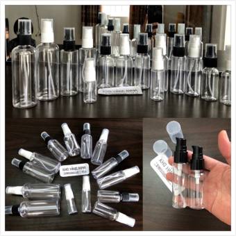 Chai xịt  trong suốt 30ml/ 50ml/ 100ml xịt sương, xịt nhỏ giọt, nắp bật, nắp nhôm- chai Xịt  phun sương
