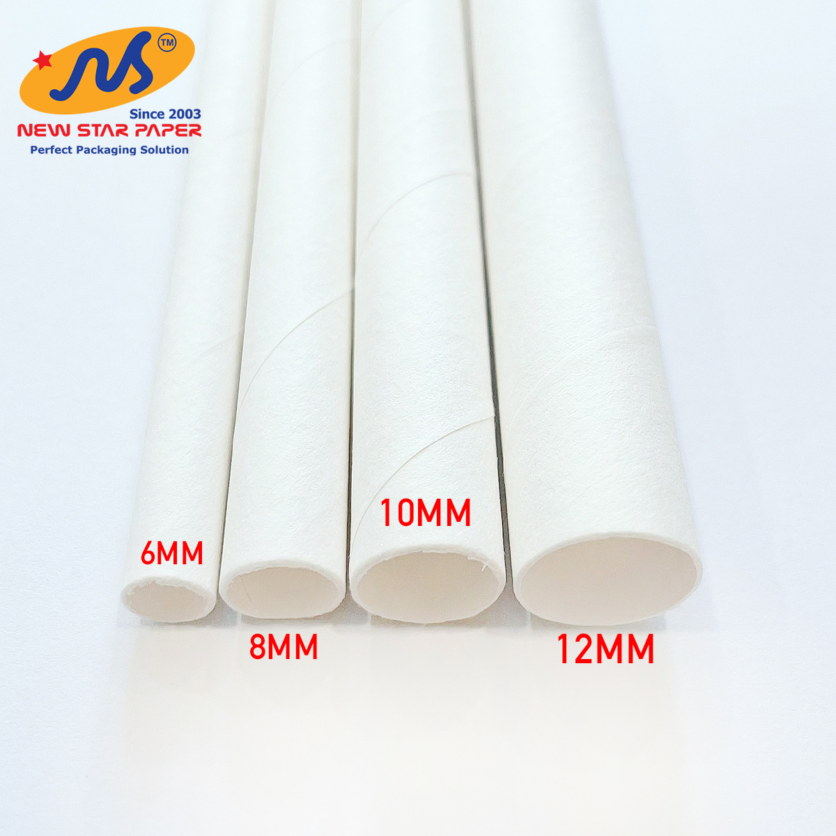 Phi 8 - Hộp 30 ống hút giấy làm từ sợi mía - Hộp Ivory Bamboo