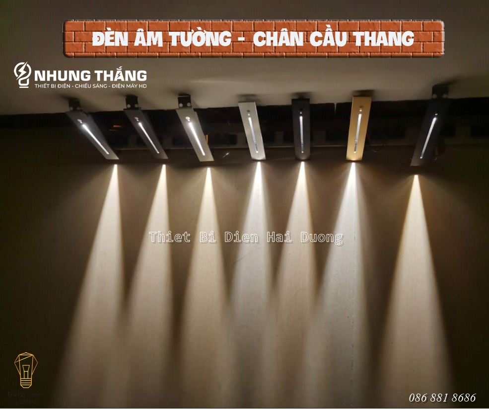 Đèn LED Âm Tường,Chân Cầu Thang QL8805 - Chống Nước IP65 - Mặt Nhôm Cao Cấp - Bảo Hành 1 Năm - Có Video