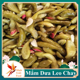 DƯA LEO MUỐI NGUYÊN TRÁI-Nhà làm- Chay, mặn đều dùng được- Đặc Sản Minh Triết