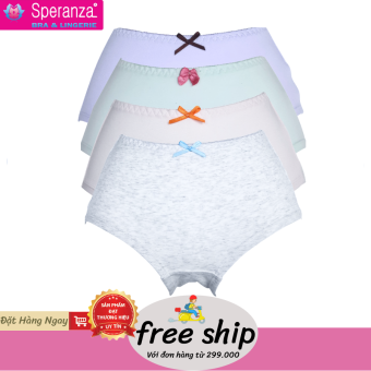 LÔ 4 QUẦN LÓT NỮ CO GIÃN 4 CHIỀU CHẤT COTTON 100% SPERANZA SPQ444
