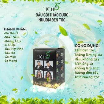 Dầu gội nhuộm tóc phủ bạc Lich5