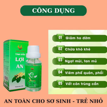 Tinh dầu Lợi An giảm ho đờm sổ mũi chai 20ml