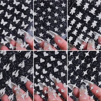 Nail sticker dán móng tay - Chân - Sticker flash siêu sáng