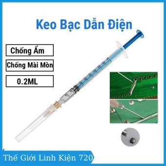 Keo bạc dẫn điện 0.2ml nối tiếp xúc mạch điện độ bám dính tốt