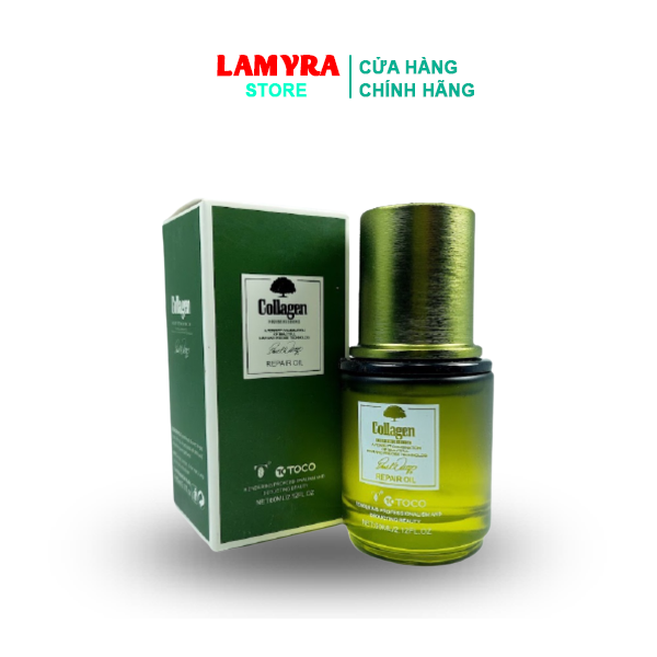 Tinh dầu dưỡng tóc toco collagen 60ml - tinh chất dưỡng tóc siêu mềm mượt lamyra