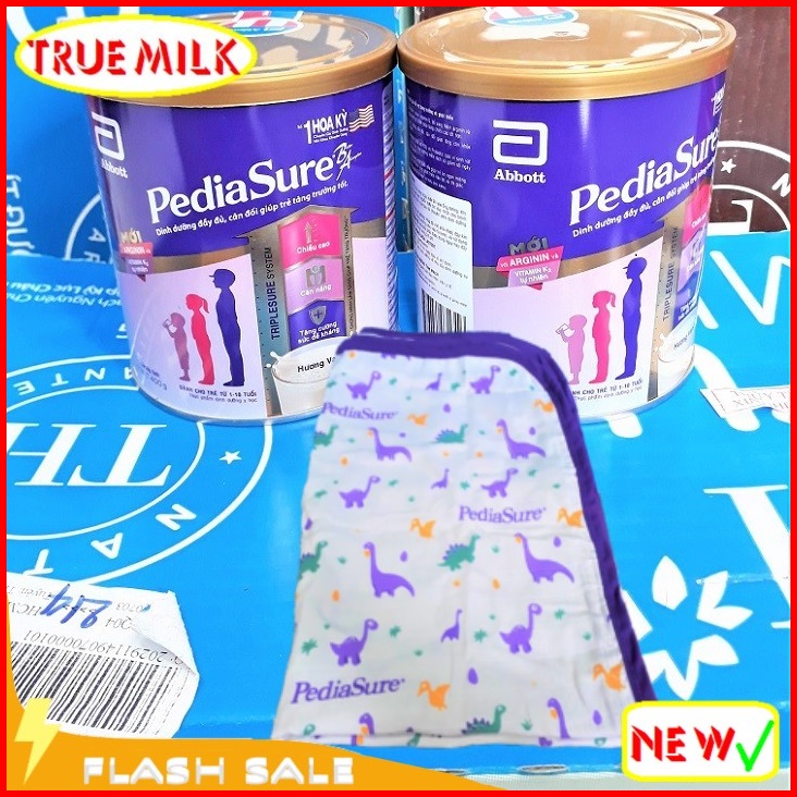 2 lon Pediasure BA hương Vani 400g (Tặng mền sợi tre cho bé - Flash sale) - Pediasure 400g - ba vani