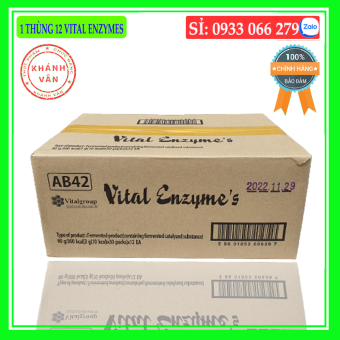 1 TH&UgraveNG 12 HỘP Vital Enzymes Thanh Lọc Cơ Thể