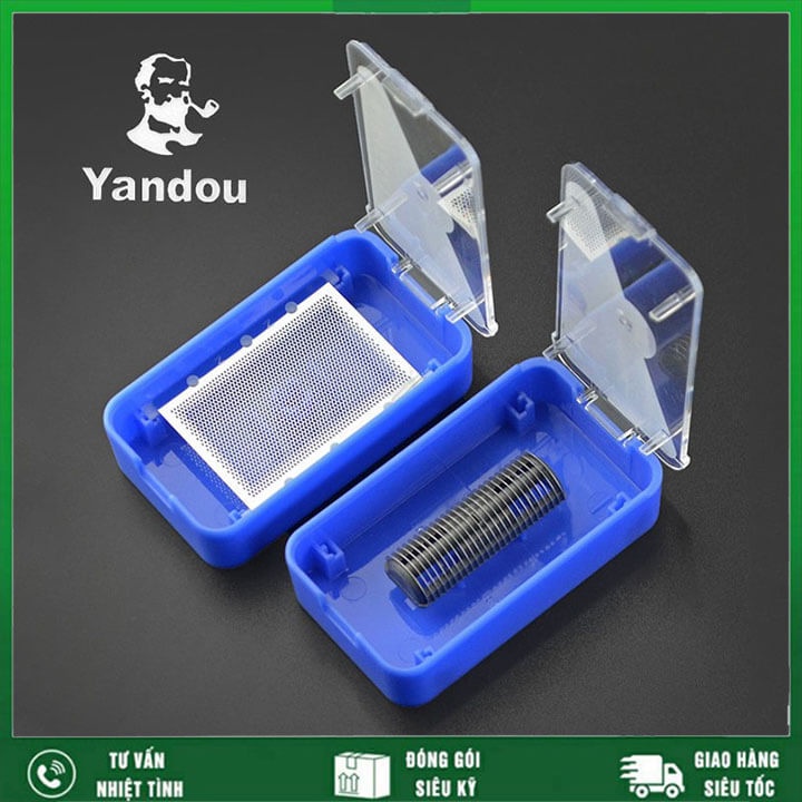 Bộ lưỡi thay thế máy cạo râu khô Yandou, lưỡi dao cạo rau cầm tay đầy đủ cho máy