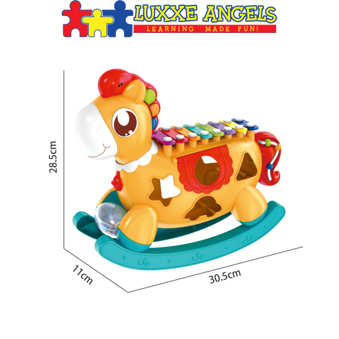 Luxxe Angels Pony Xylophone Musical Sorter Huanger Early Learning Toys for Kids | Baby & Toddler Toys | Toys for Kids | Toys for Girls | Toys for Boys