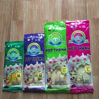 Găng tay cao su rửa bát, vệ sinh / Găng tay cao su Hợp Thành 27cm-38cm