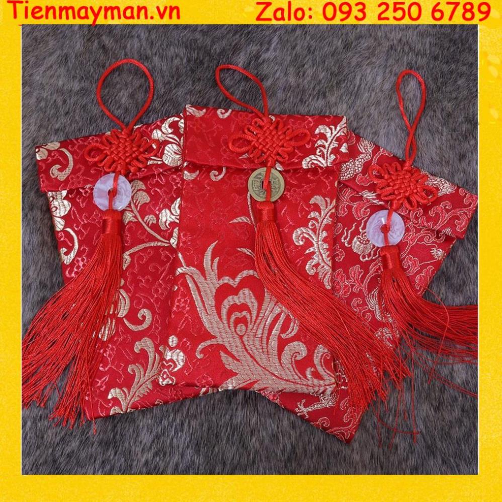 Bao lì xì vải gấm cao cấp trung hoa , lì xì tết
