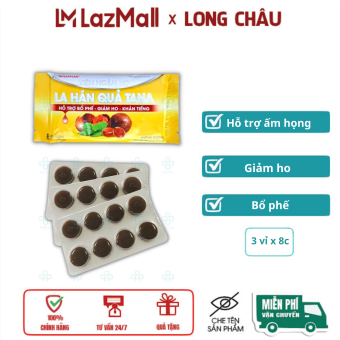 Viên ngậm Tanaphar không đường hộp 3 vỉ x 8c
