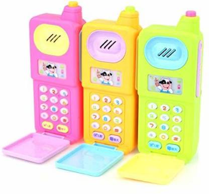 Musical Mobile Phone For Kids, Toy For Kids, Educational Toys For Kids 3+ Years/Boys/Girls-1 Unit (Random Color)