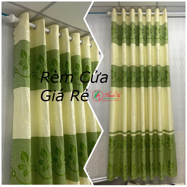 Rèm cửa hoa văn, rèm cửa sổ, chất liệu vải gấm, sản phẩm không kèm thanh treo.