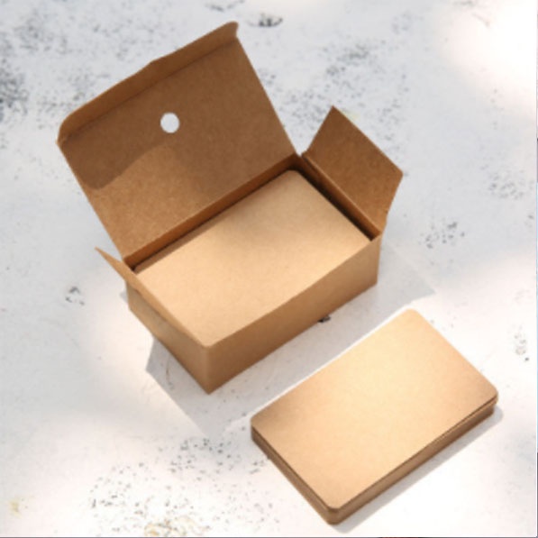 100pcs/boxed Greeting cardboard message cardboard word card business card