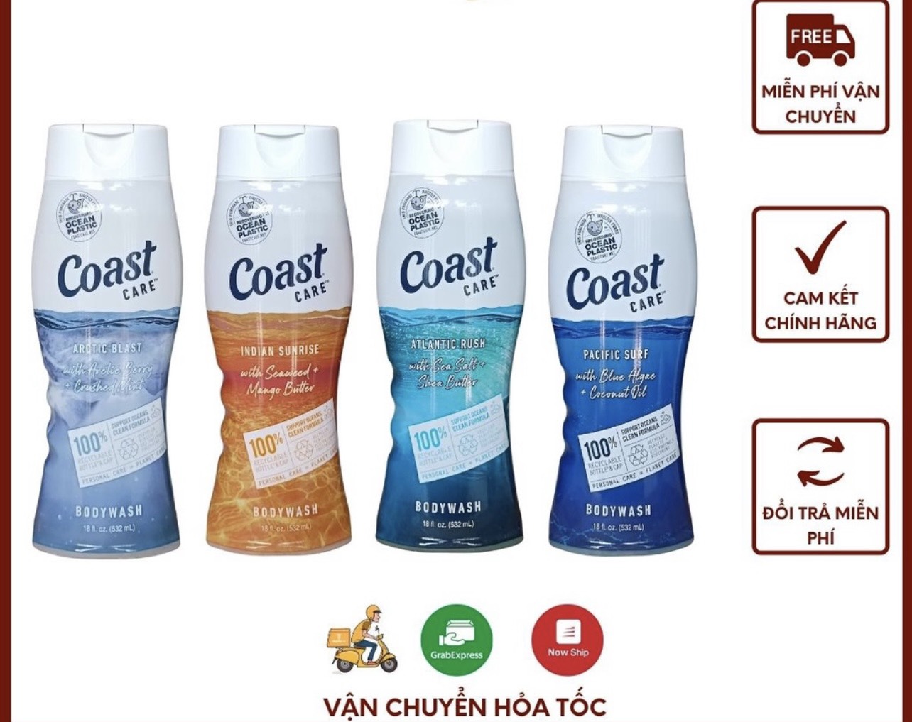 Sữa tắm coast care body wash 532ml 5.0 1 đánh giá 2 đã bán
