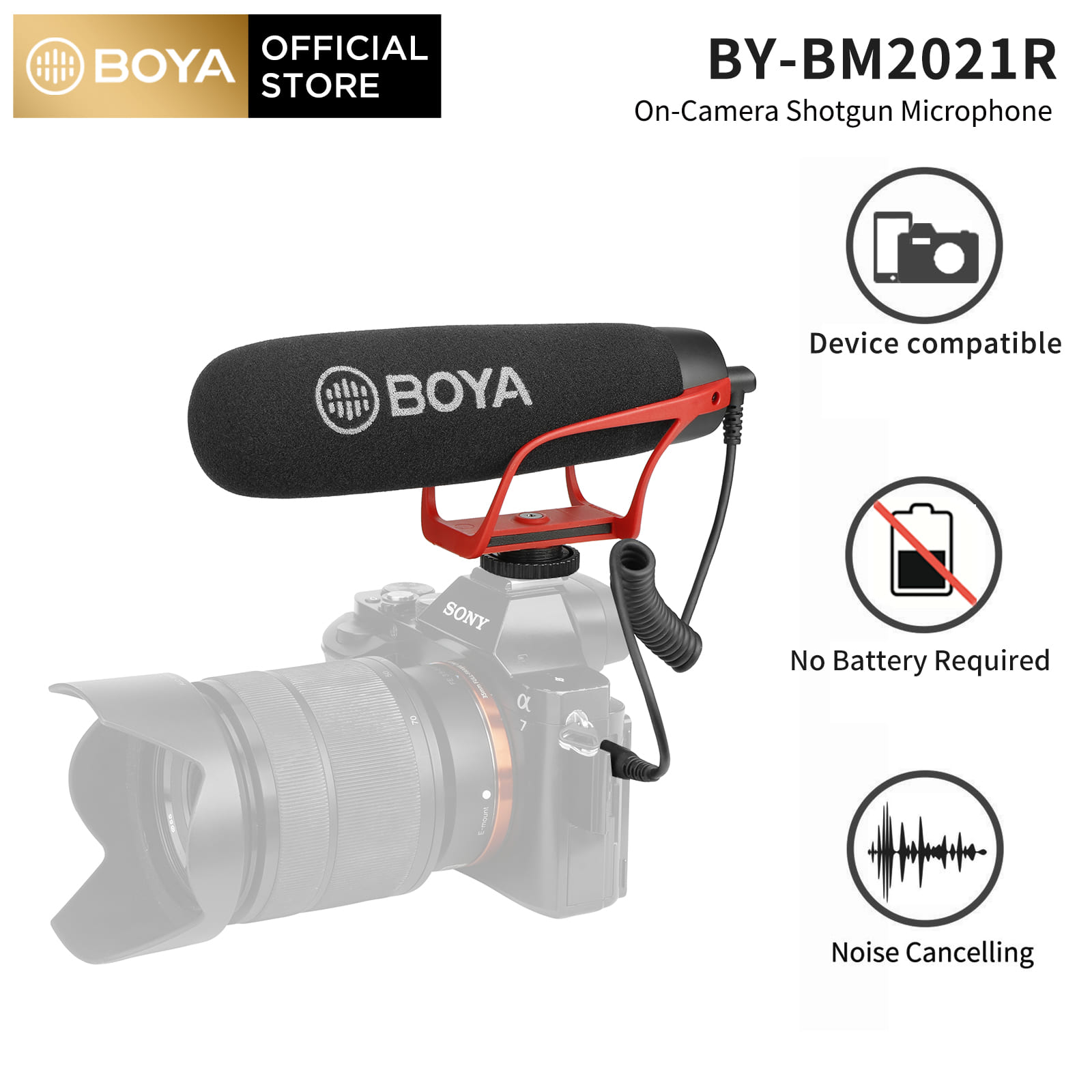 Boya by-bm2021 ngưng tụ micro video cho điện thoại thông minh máy quay máy ảnh dslr phỏng vấn trực tiếp