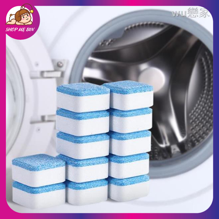 Viên tẩy lồng giặt, vệ sinh làm sạch lồng giặt loại bỏ cặn bẩn, mùi hôi trong máy giặt