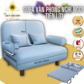 Ghế Sofa Bed Gấp Gọn Thông Minh- Mở Ra Thành Giường A36 Ghế Sofa Giường Đa Năng Gấp Gọn  Gập Ngồi TẶNG KÈM 2GỐI Sz1M,1M2