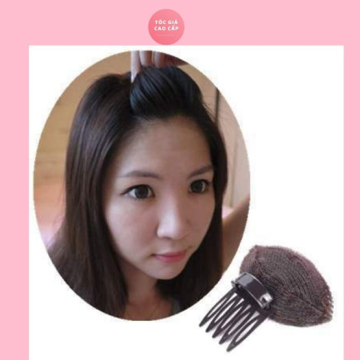 Dụng cụ độn phồng tóc, tóc mái tóc 2 bên đều được, thích hợp cho tất cả mọi người, kẹp mái phồng tự nhiên