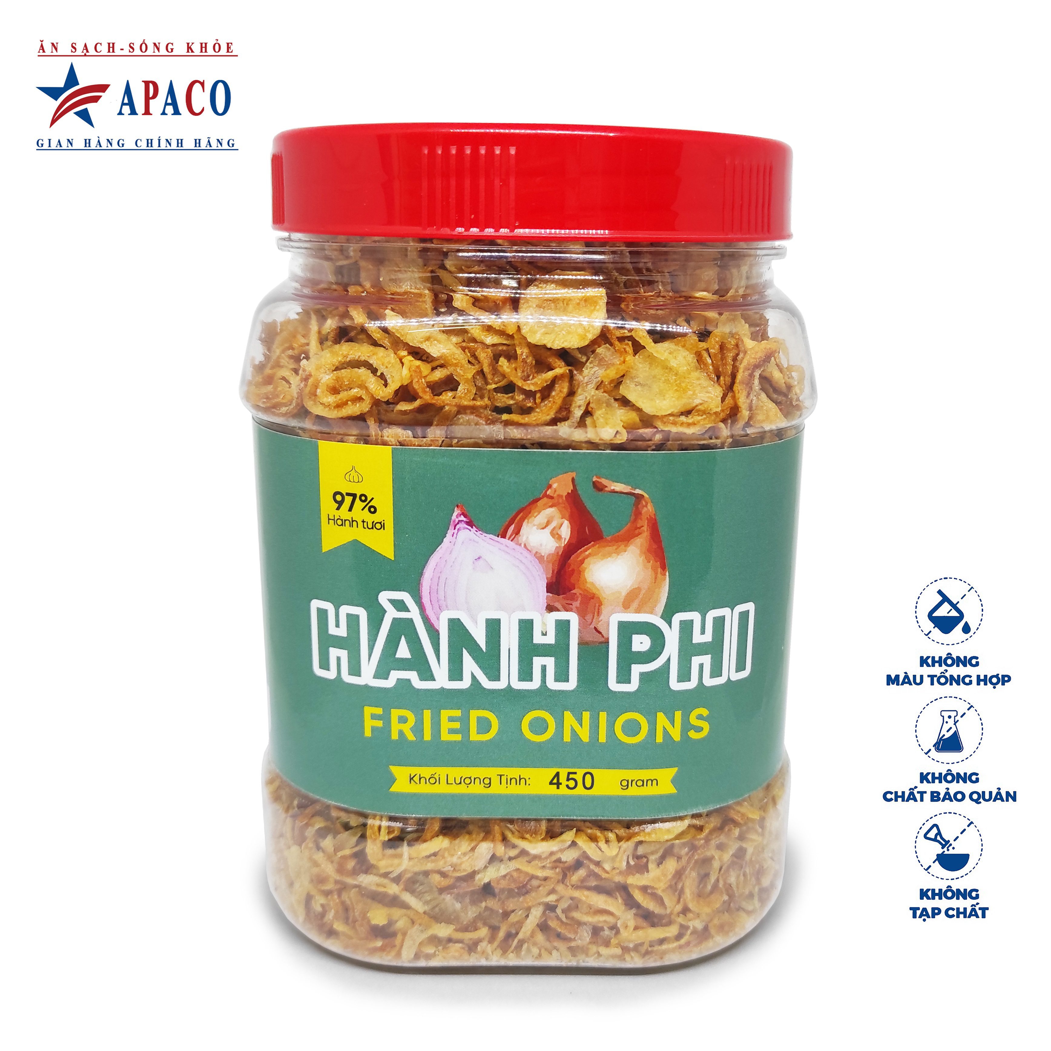 Hành phi APACO., hành phi xuất khẩu, hành phi sạch, nguyên chất 100% - giá tại xưởng.
