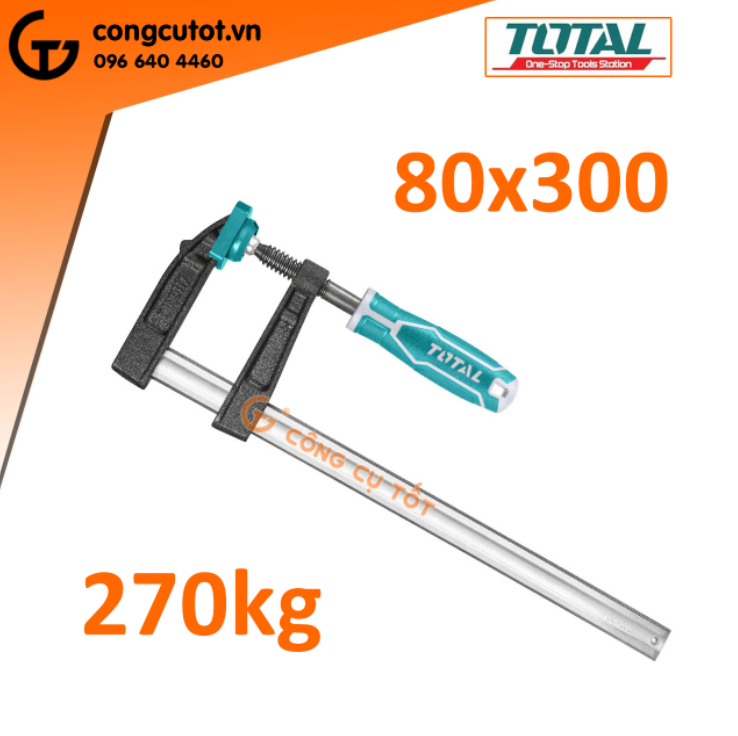 Cảo kẹp gỗ - cảo chữ f total size tùy chọn