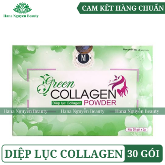 DIỆP LỤC COLLAGEN 30 Gói - CAM KếT HÀNG CHUẨN - Trẻ hóa làn da, giảm thâm nám tàn nhang, giảm mụn.