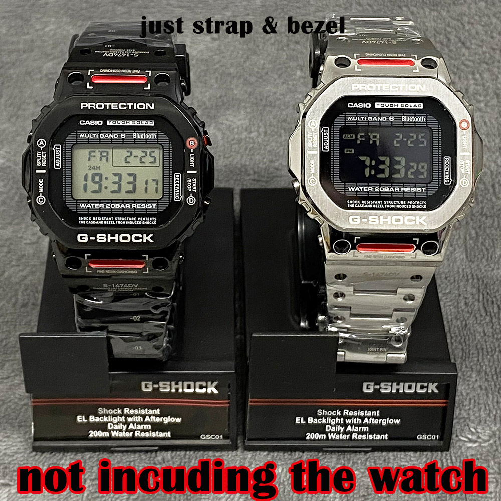 Vỏ Đồng Hồ Mecha Kim Loại 5610/5600 Dành Cho G-SHOCK Casio DW5600 DW5610 GWB5600 DW5700 Mod Dây Đeo Đồng Hồ Bằng Thép Không Gỉ
