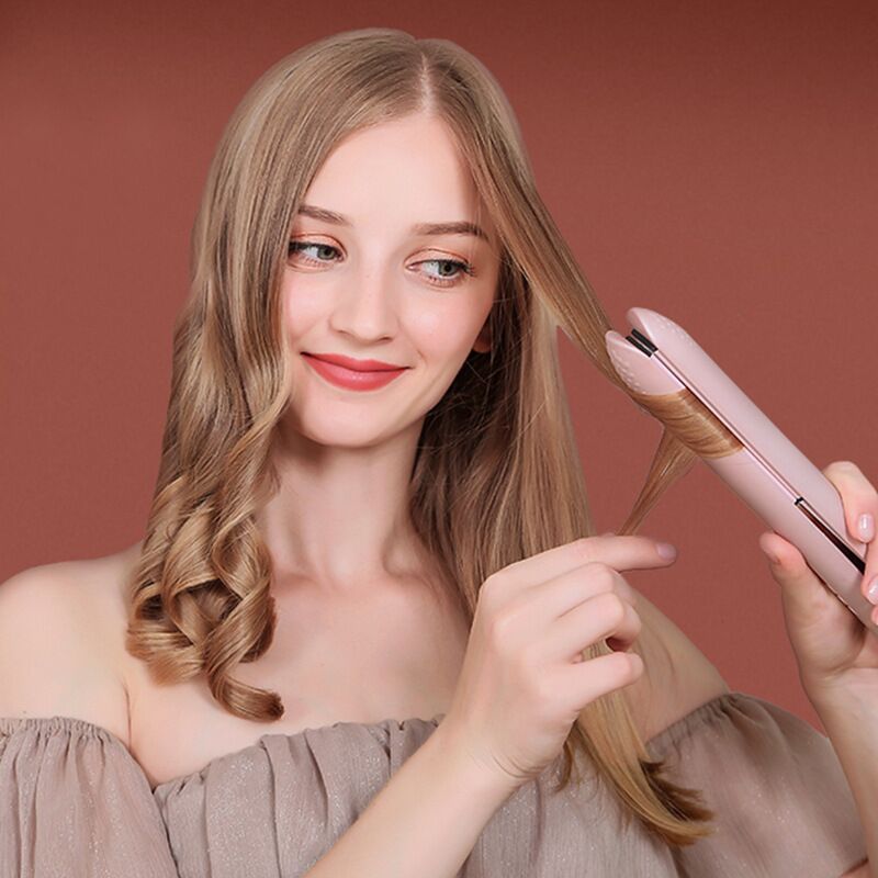 3 in 1 Thanh Nhiệt Bằng Gốm Máy Uốn Tóc Mini Tự Động Hàn Quốc Smart Curl Máy Làm Xoăn Tự Động Kiêm Máy Duỗi Tóc