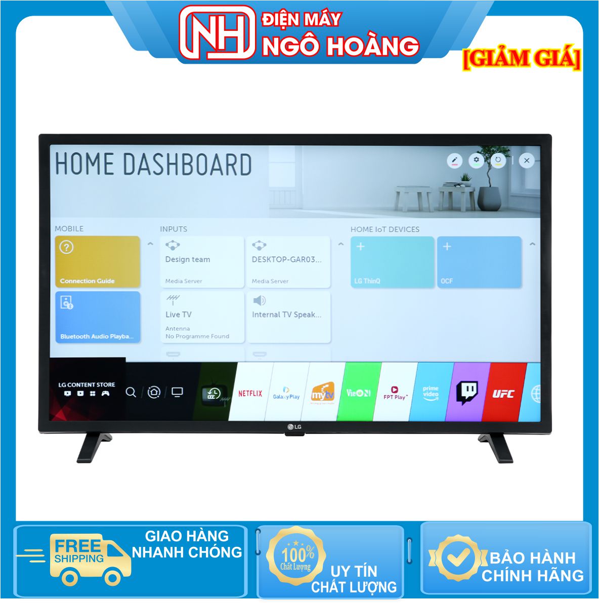 [FreeshipMAX] Smart Tivi LG 32 inch 32LQ636BPSA ( Miễn phí giao hàng TPHCM-Ngoại tỉnh tính phí vận chuyển)