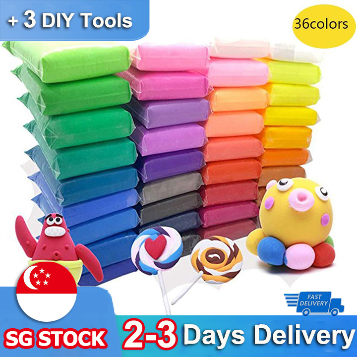 Modeling Clay 36 Colors Air Dry Ultra Light Soft Magic Molding Clay Diy  Plasticine Craft Toy With Multiple Tools, Great Gift For Kids