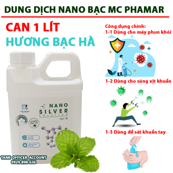 DUNG DỊCH KHỬ KHUẨN NANO BẠC MC PHARMA - CHUYÊN DÙNG CHO MÁY PHUN KHÓI