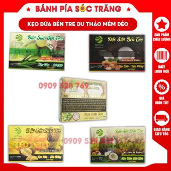 Kẹo dừa cao cấp ít đường Du Thảo, kẹo dừa ngon bến tre, kẹo dừa Sáp đặc biệt, kẹo dừa mềm dẻo
