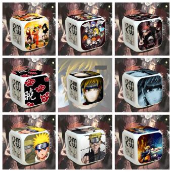 Đồng hồ báo thức để bàn IN HÌNH Naruto anime chibi tiện lợi đèn LED đổi màu