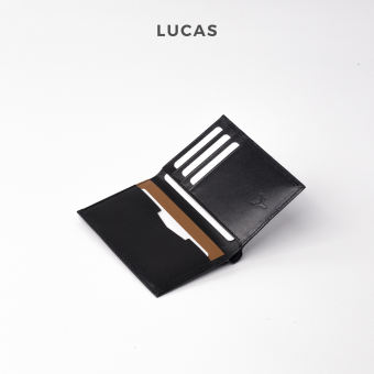 Ví da nam mini dáng đứng Lucas, bóp tiền nam nhỏ gọn