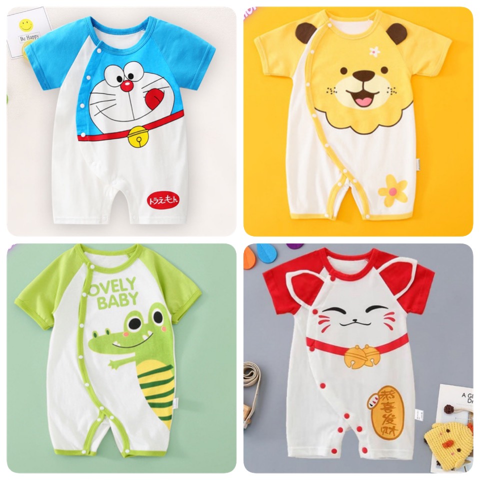 Body đùi cho bé trai bé gái sơ sinh 3-12kg, nhiều họa tiết đẹp, vải cotton mềm mịn, co giãn và thấm hút mồ hôi tốt
