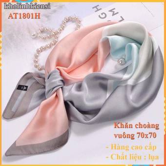 Khăn choàng vuông cao cấp at1801- Lụa-satin- khăn choàng cổ điệu đà cho phái nữ