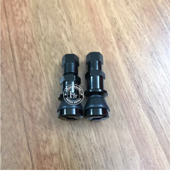 Bộ 2 van vòi nhôm cao cấp vỏ xe máy không ruột Thanh Khang 006000090 (Đen)