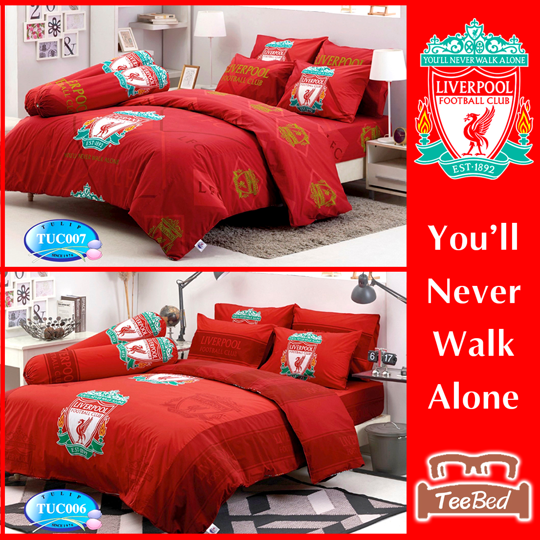 Tulip Bedding Set + Blanket (size 3.5/5/6 ft.) Liverpool TUC007 TUC008 ราคา 1,140 บาท*ส่งฟรี