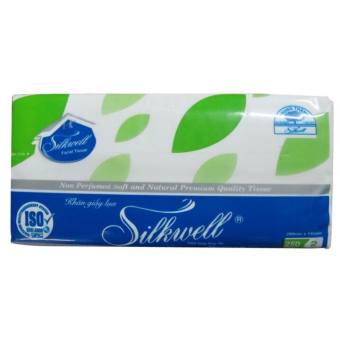 Giấy rút Silkwell xanh 250 tờ 2 lớp, Khăn giấy ăn rút Skilkwell