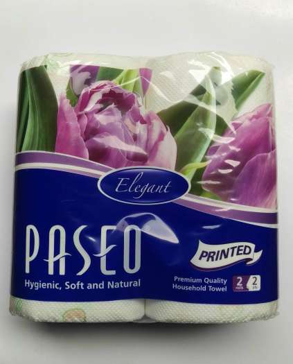 Khăn giấy bếp Paseo 2 cuộn in hoa