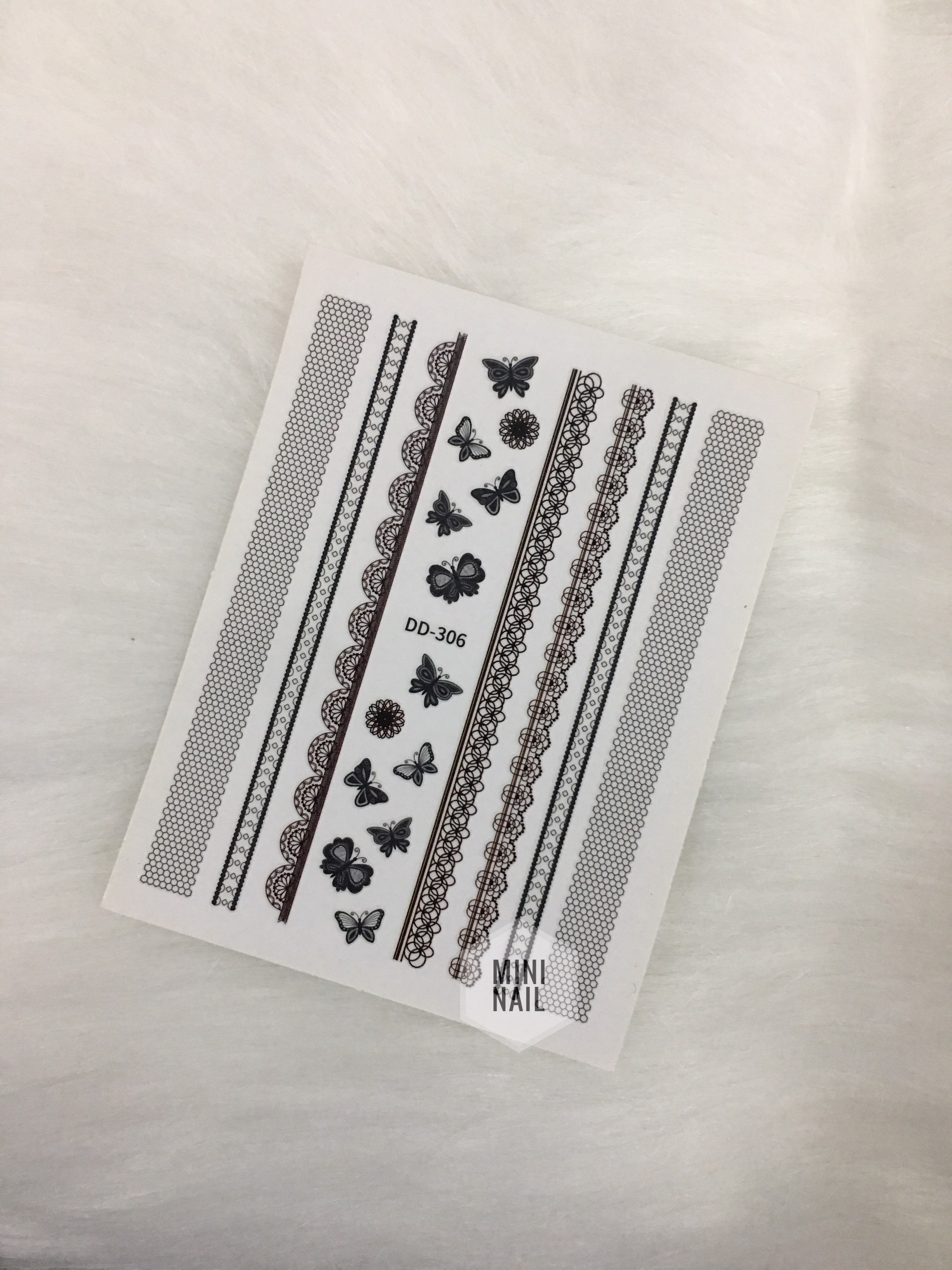 Sticker nail dán móng tay hình ren, hoa văn, sticker dán điện thoại, laptop